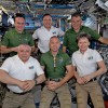 1. septembris kosmiskajā stacijā - 1.rinda: Jurčihins, Fišers, Vitsone; 2.rinda: Rjazanskijs, Bresni
