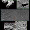 Rosetta pēdējie attēli un to atrašanās vietas uz komētas