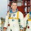 Apollo 1 astronauti pozē 34 pacelšanās laukuma priekšpusē
