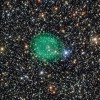 Planetārais miglājs IC 1295 3000 gaismas gadu attālumā Vairoga zvaigznājā