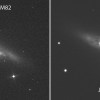 M82 pirms pārnovas un tagad