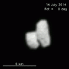 67P/C-G rotācijas animācija