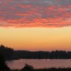 Brīdis pirms saullēkta pie Zobola ezera