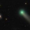 Lavdžoisa komēta un M63 galaktika