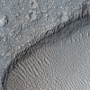 Hecates Tholus rietumu daļā esošie sapītie kanāli