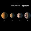 TRAPPIST-1 sistēma mākslinieka skatījumā