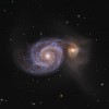 Messier 51 galaktika jeb Whirlpool galaktika