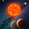 Mākslinieka skatījums uz Kepler-138 sistēmu