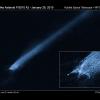 Habla skatījums uz asteroīdu sadursmi