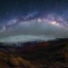 Krusti un mākoņi virs Haleakala