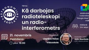 Astronomijas Skola: Kā darbojas radioteleskopi un radio-interferometrs